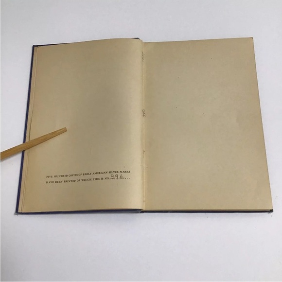 Early American Silver Marks Book RARE 1936 LTD EDITION (396 of 500) Hardcover - Picture 9 of 16